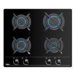 TEKA Plita gaz EASY GBC 64000 BK, 60 cm, 4 zone preparare, Gratare Fonta