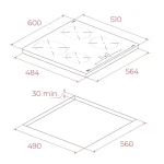 TEKA Plita inductie EASY IBC 64115 SSM BK, 60 cm, 4 zone preparare - imagine 3