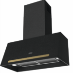 FRANKE Hota decorativa, de perete FCO 70 ON/G Nero/ negru, 600 mᶾ/h, comanda Push Pull, 70 cm