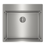 TEKA Chiuveta bucatarie FORLINE RS15 50.40 SilentSmart, 1 cuva, 54X50 cm, Inox