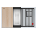 FRANKE Chiuveta Fragranite KNG PRO 120 Bianco, accesorii incluse, montaj sub blat - imagine 2