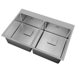 TEKA Chiuvetă bucătărie PureLine FORLINEA RS15 2B 740, SilentSmart, 2 cuve, 74x50 cm, Inox