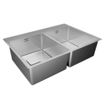 TEKA Chiuvetă bucătărie PureLine FORLINEA RS15 2B 740, SilentSmart, 2 cuve, 74x50 cm, Inox - imagine 4