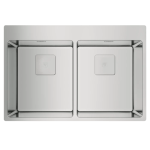 TEKA Chiuvetă bucătărie PureLine FORLINEA RS15 2B 740, SilentSmart, 2 cuve, 74x50 cm, Inox - imagine 2