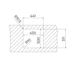 TEKA Chiuvetă bucătărie Forline RS15 40.40, 1 cuvă, 44 x51 cm, inox - imagine 6