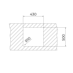 TEKA Chiuvetă bucătărie Forline RS15 40.40, 1 cuvă, 44 x51 cm, inox - imagine 5