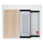 FRANKE Chiuvetă bucătărie Kubus 2 Pro KNG 610-53, set accesorii incluse, Bianco - imagine 2