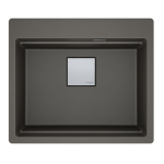 FRANKE Chiuvetă bucătărie Kubus 2 Pro KNG 610-53, set accesorii incluse, Gri Ardezie