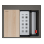 FRANKE Chiuvetă bucătărie Kubus 2 Pro KNG 610-53, set accesorii incluse, Gri Ardezie - imagine 2