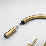 FRANKE Baterie bucătărie Pescara cu duș Extractibil și jet dublu, Gold - imagine 4