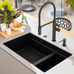 FRANKE Baterie bucătărie Pescara Semi Pro cu duș Extractibil și jet dublu, Anthracite - imagine 4