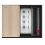 FRANKE Chiuveta Fragranite KNG PRO 110-52 Matte Black, accesorii incluse, montaj sub blat - imagine 2