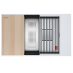 FRANKE Chiuveta Fragranite KNG PRO 110-62 Bianco, accesorii incluse, montaj sub blat - imagine 2