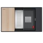 FRANKE Chiuveta Fragranite KNG PRO 110-62 Nero, accesorii incluse, montaj sub blat - imagine 2
