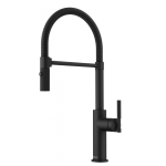 FRANKE Baterie bucătărie Maris Stripes Semi Pro cu pipa flexibila, Matte Black