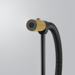 FRANKE Baterie bucătărie Maris Stripes Semi Pro cu pipa flexibila, Matte Black-Gold - imagine 4