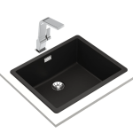 TEKA Chiuvetă Total Radea 50.40 M-TG, 556x456mm,1 cuvă tegranit negru - imagine 4